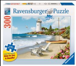 RAVENSBURGER CASSE-TÊTE 300 LARGES PIÈCES - PLAGES ENSOLEILLÉES #13535